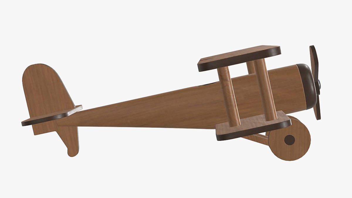 Children’s airplane made of wood