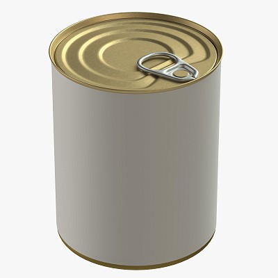 Canned food round tin 09