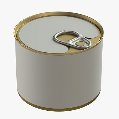 Canned food round tin 04