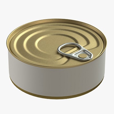 Canned food round tin 07