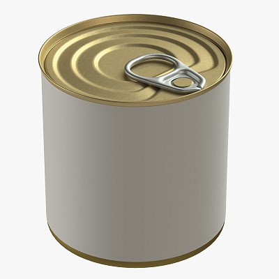 Canned food round tin 11