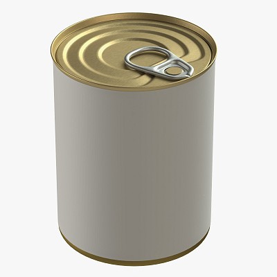 Canned food round tin 12