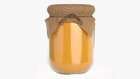 Honey jar with fabric