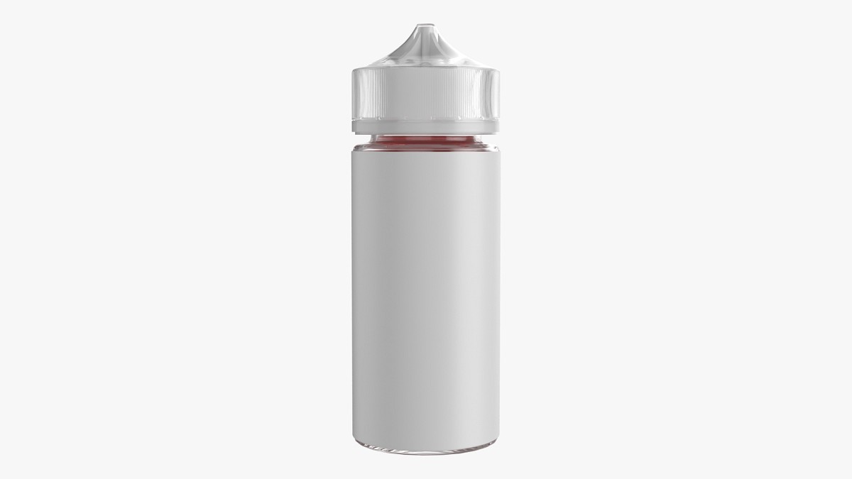 Vapor liquid bottle large transparent cap