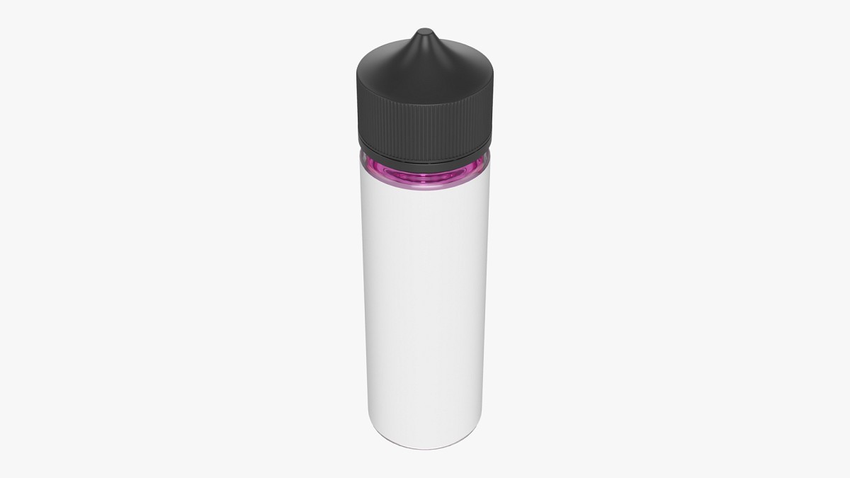 Vapor liquid bottle medium black cap