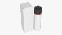 Vapor liquid bottle medium box black cap