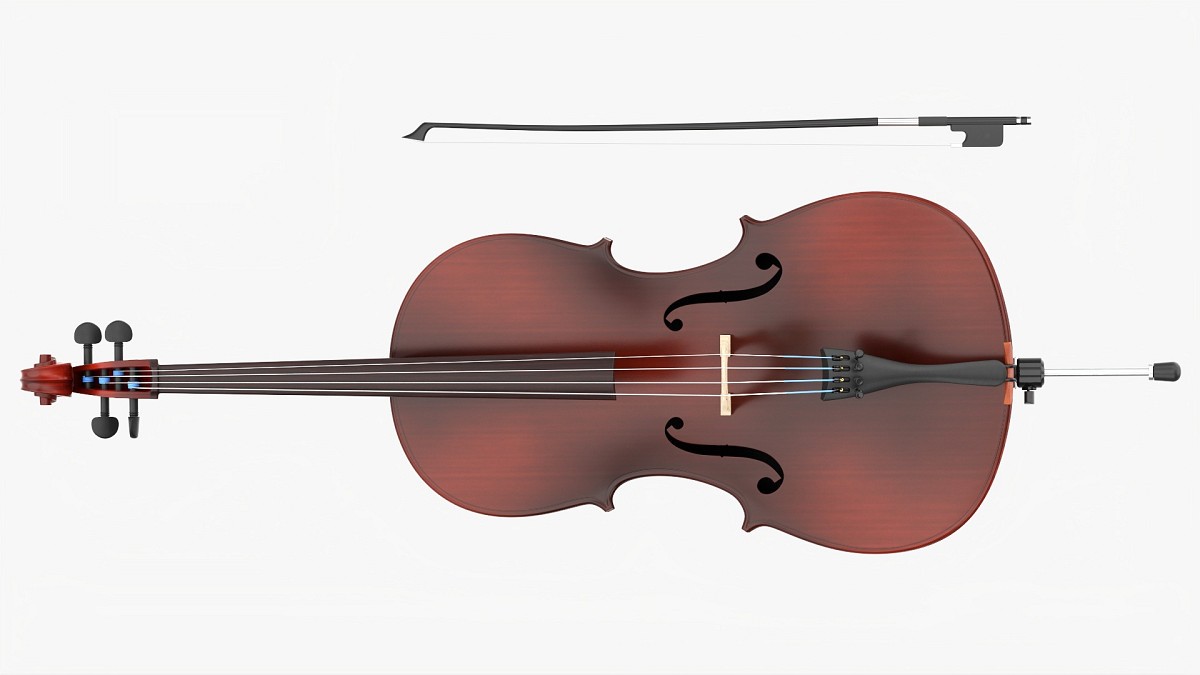 Acoustic Cello Red