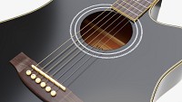 Acoustic Dreadnought Guitar 02 Black