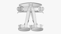 Adjustable climbing harness