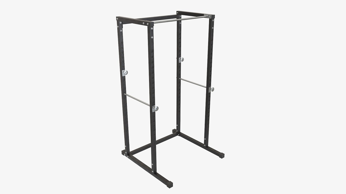 Adjustable exercise bench cage