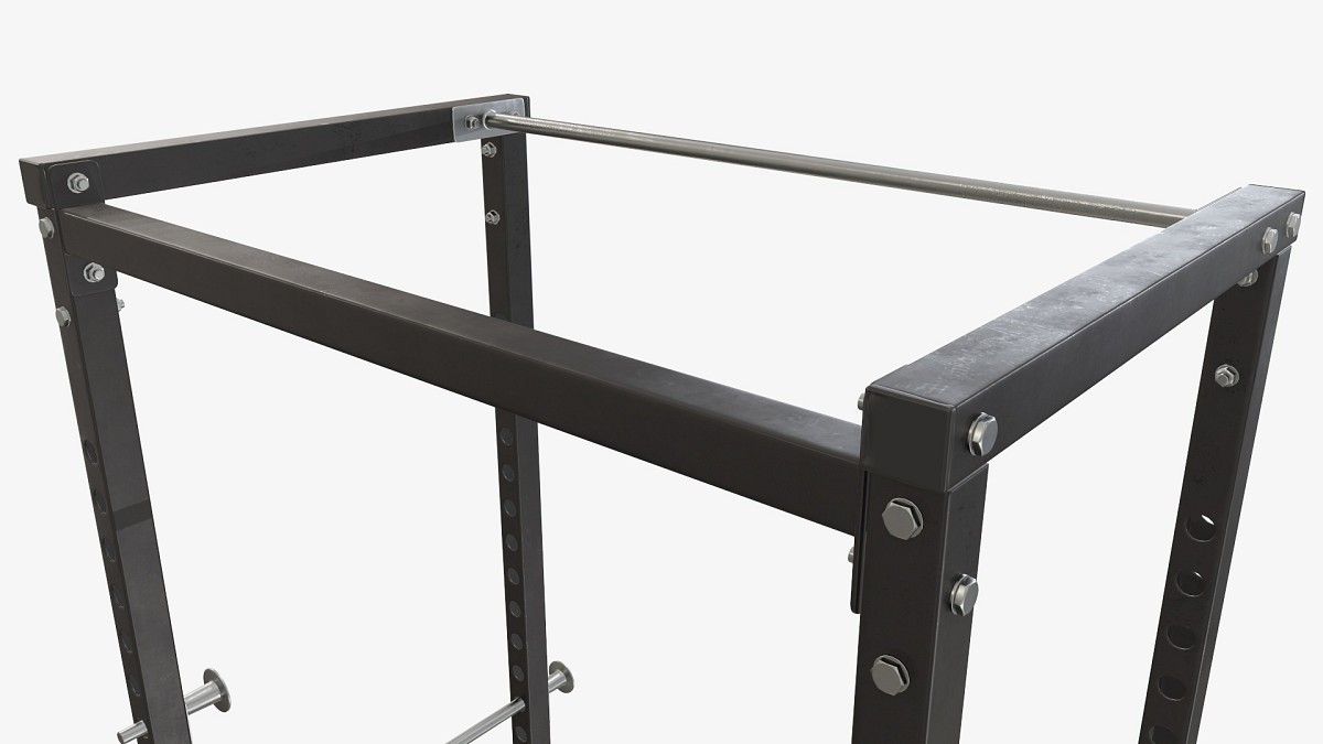 Adjustable exercise bench cage