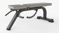 Adjustable weight flat bench 01