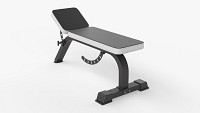 Adjustable weight flat bench 02