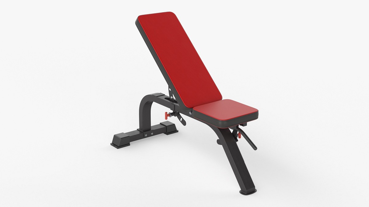 Adjustable weight flat bench 03