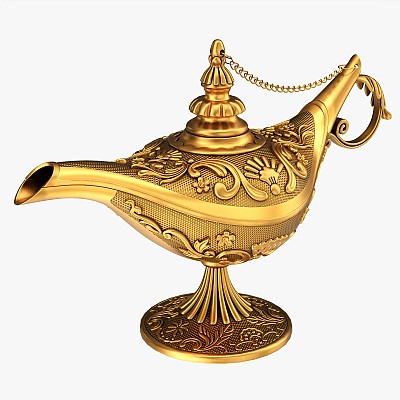 Aladdin magic lamp gold