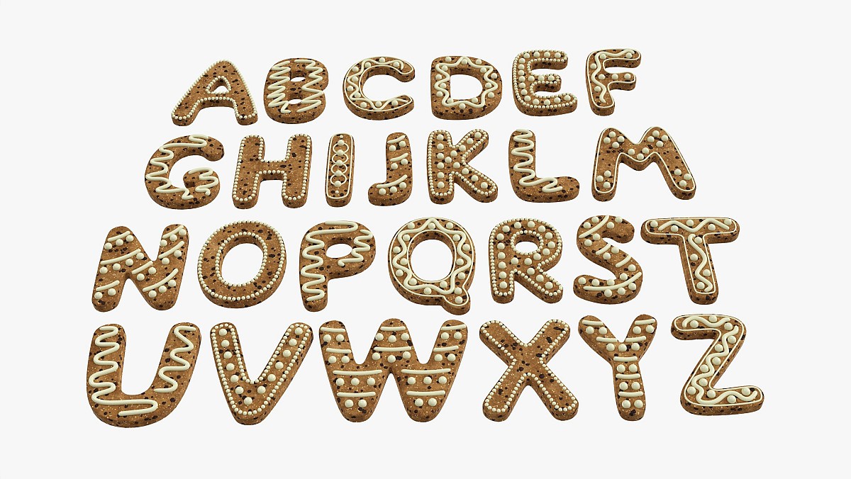 Alphabet Letters Decorated 01