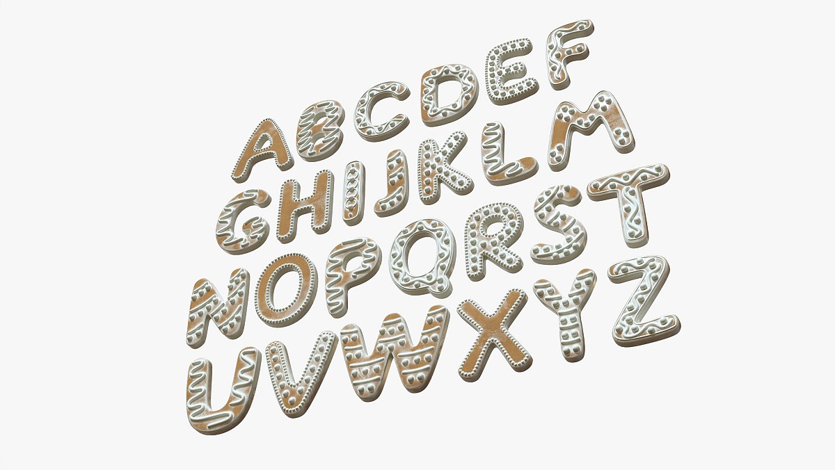 Alphabet Letters Decorated 03