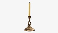 Antique Candlestick With Candles 07