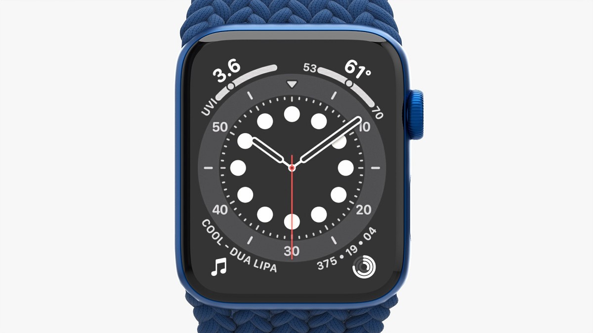 Apple Watch Series 6 braided solo loop blue