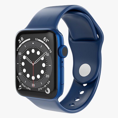 Watch 6 silicone blue