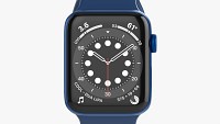 Apple Watch Series 6 silicone loop blue