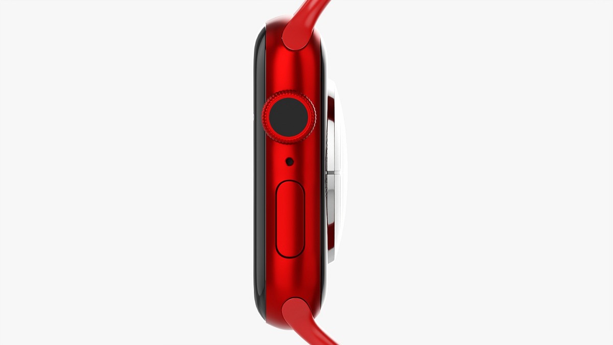 Apple Watch Series 6 silicone loop red
