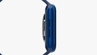 Apple Watch Series 6 silicone solo loop blue