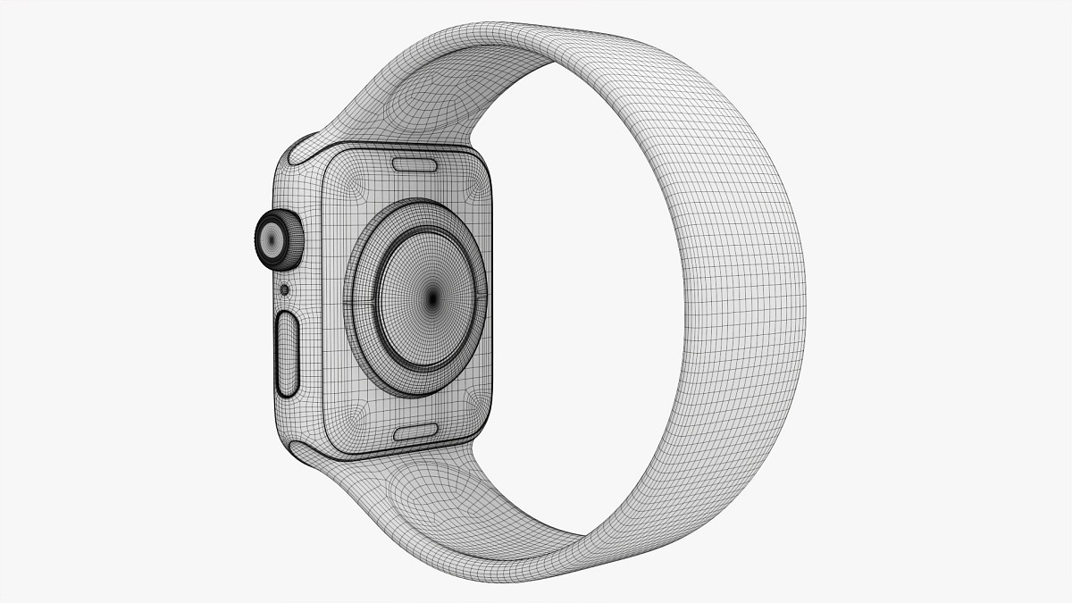 Apple Watch Series 6 silicone solo loop silver