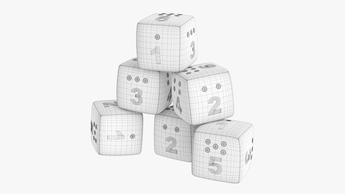 Baby cubes soft with numbers 1