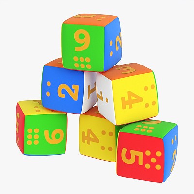 Baby cubes soft numbers 3