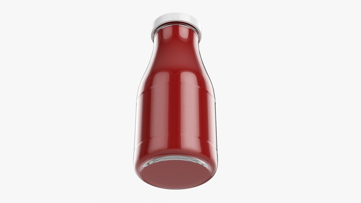 Barbecue Sauce In Glass Bottle 01