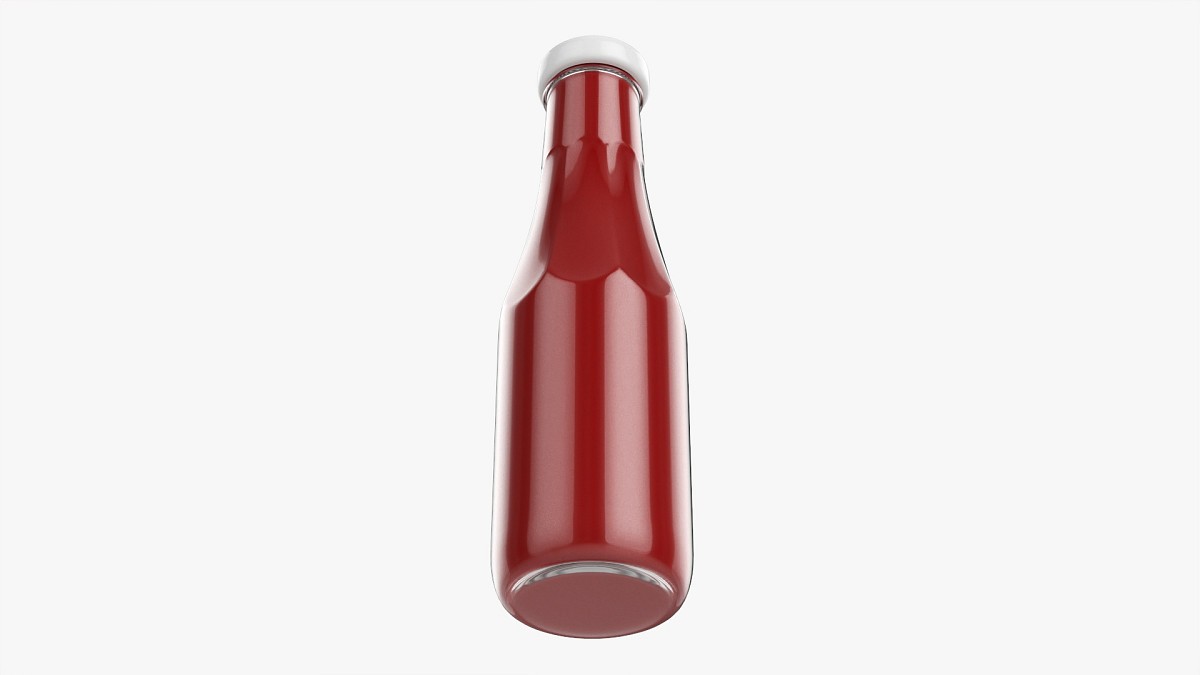 Barbecue Sauce In Glass Bottle 07