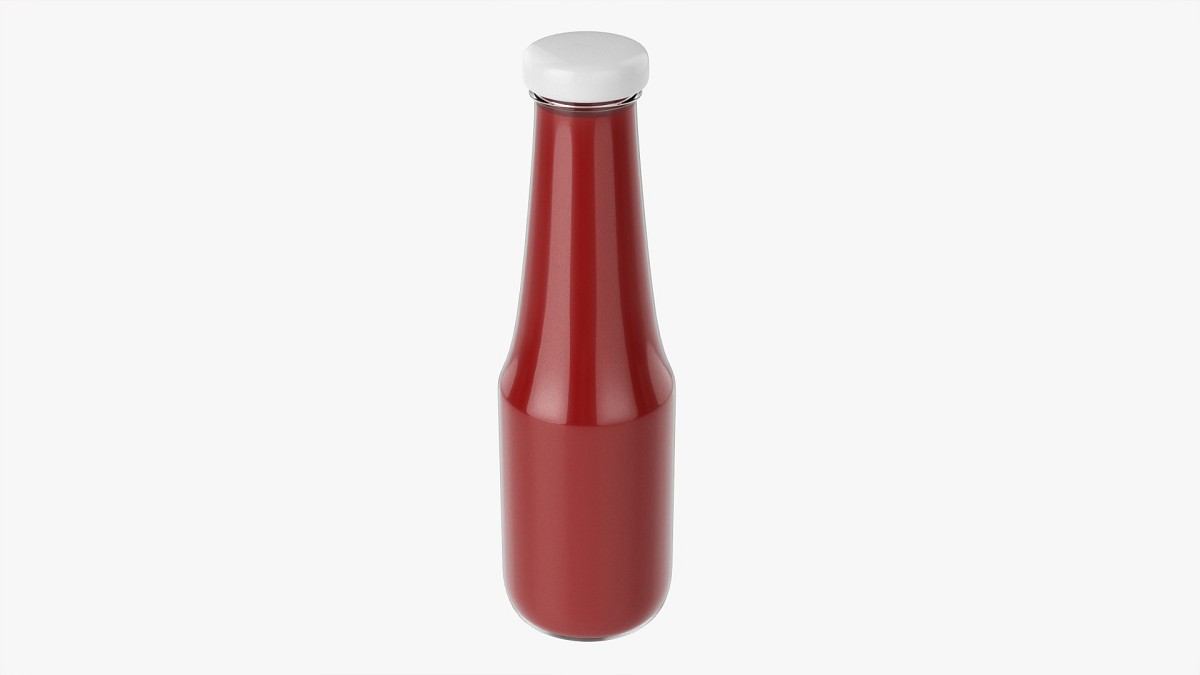 Barbecue Sauce In Glass Bottle 08