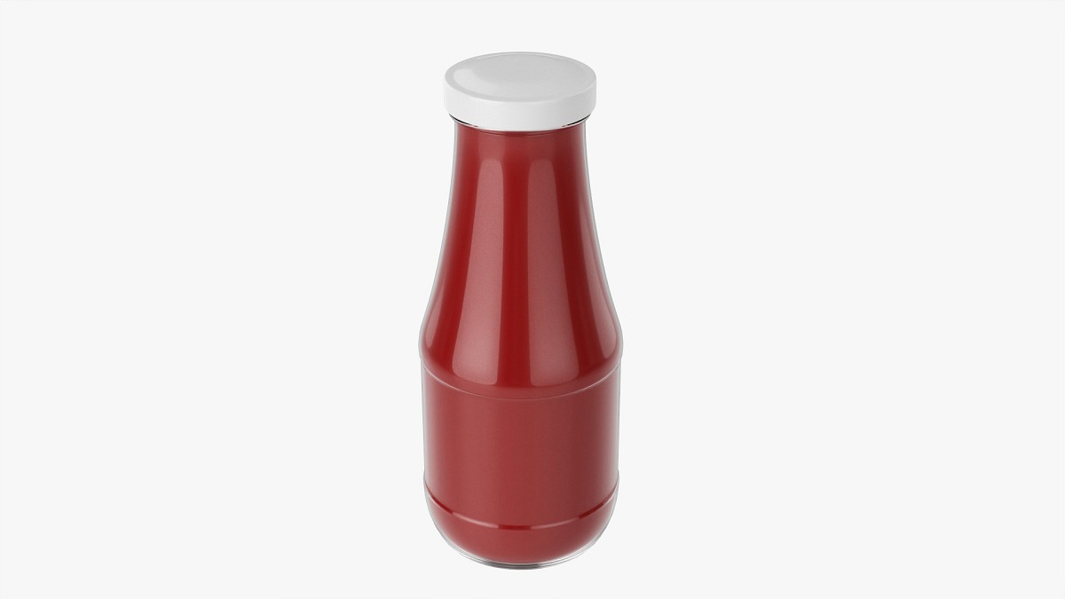 Barbecue Sauce In Glass Bottle 16