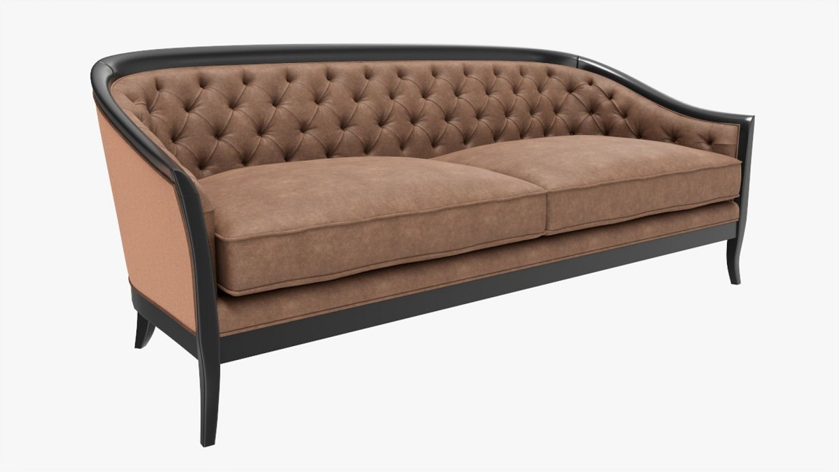 Cabriole style sofa 01