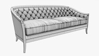 Cabriole style sofa 01