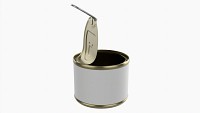 Canned Food Round Tin Metal Aluminum Can 016 Open