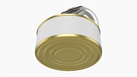 Canned Food Round Tin Metal Aluminum Can 017 Open