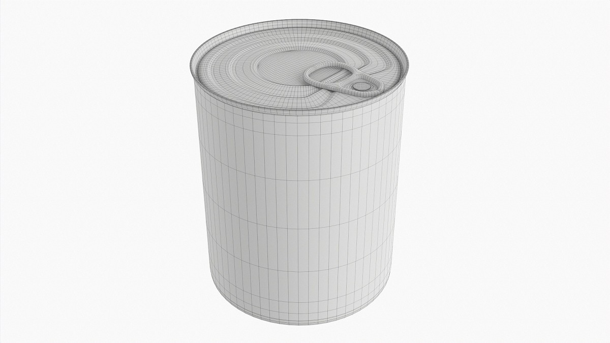 Canned Food Round Tin Metal Aluminum Can 019