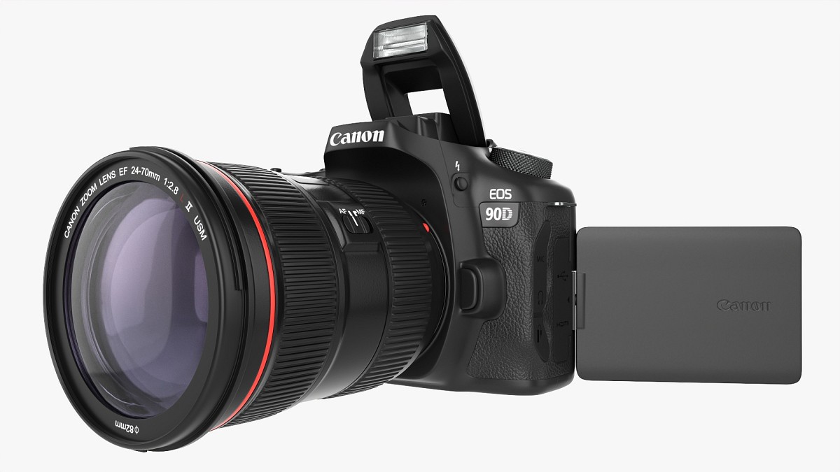 Canon EOS 90D DSLR camera EF 24-70mm f2.8L II USM Lens 02
