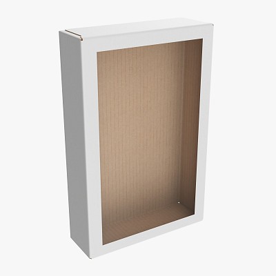 Cardboard box window 01