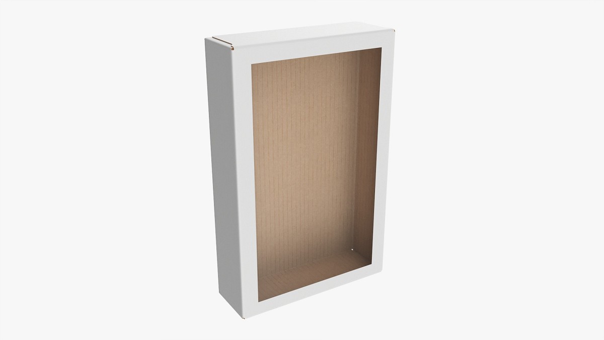 Cardboard box with window 01