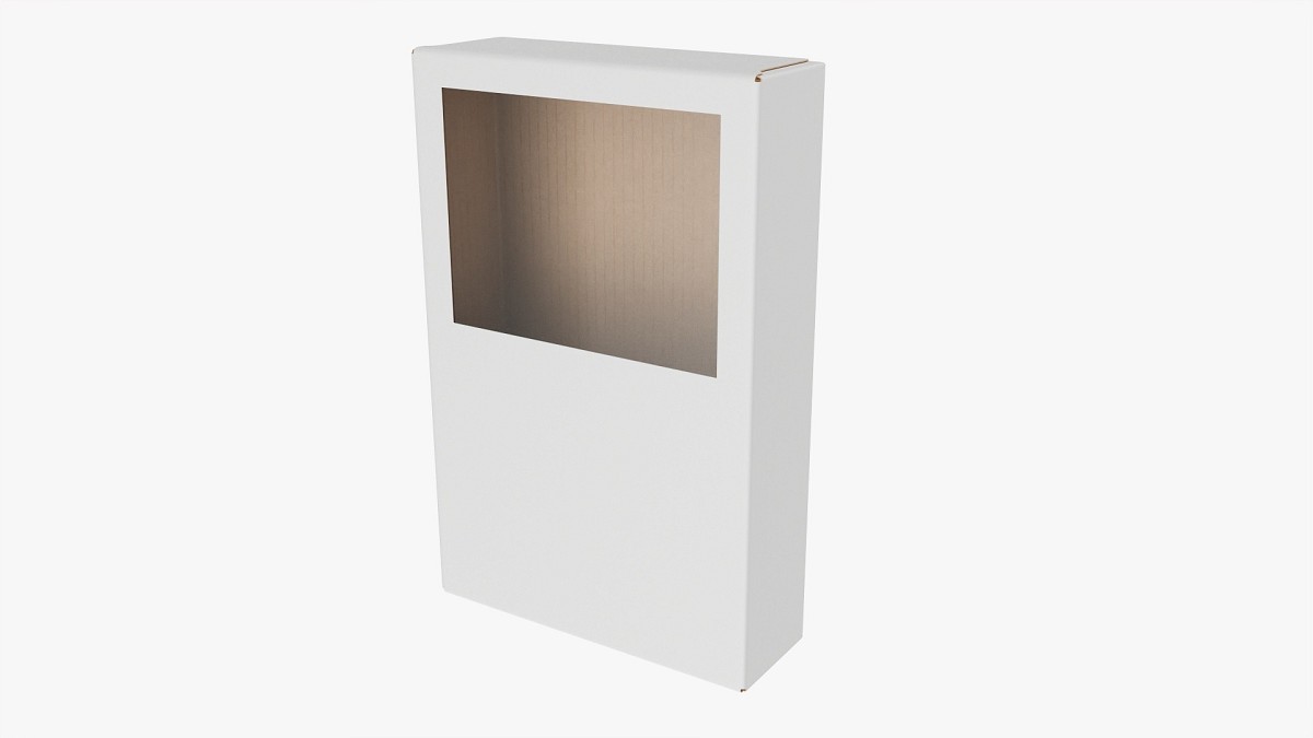 Cardboard box with window 02