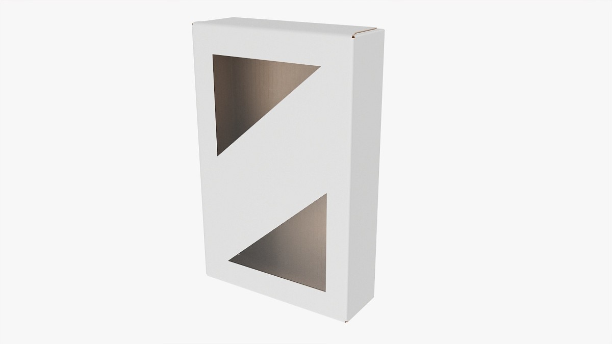 Cardboard box with window 04