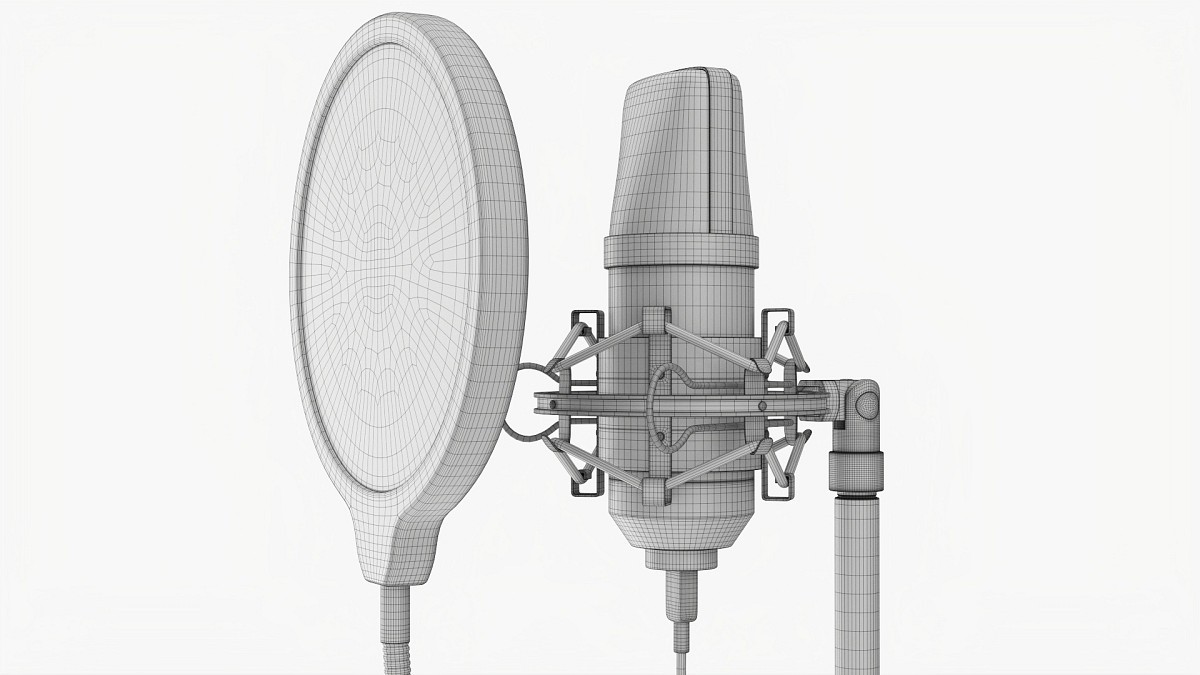Cardioid Microphone With Stand USB
