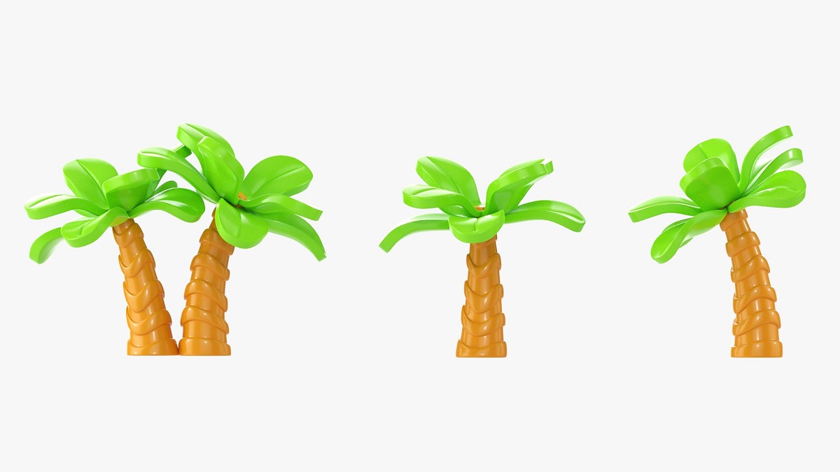 Cartoon Palm Trees