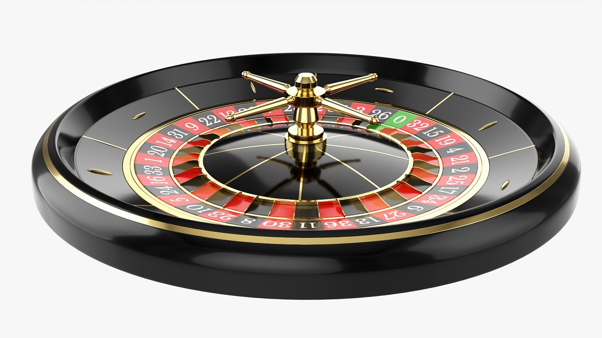 Casino roulette wheel 02