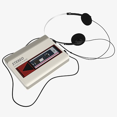 Cassette player headphone