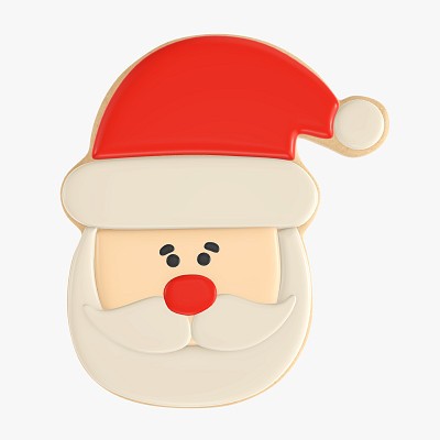 Cookie Santa Claus head