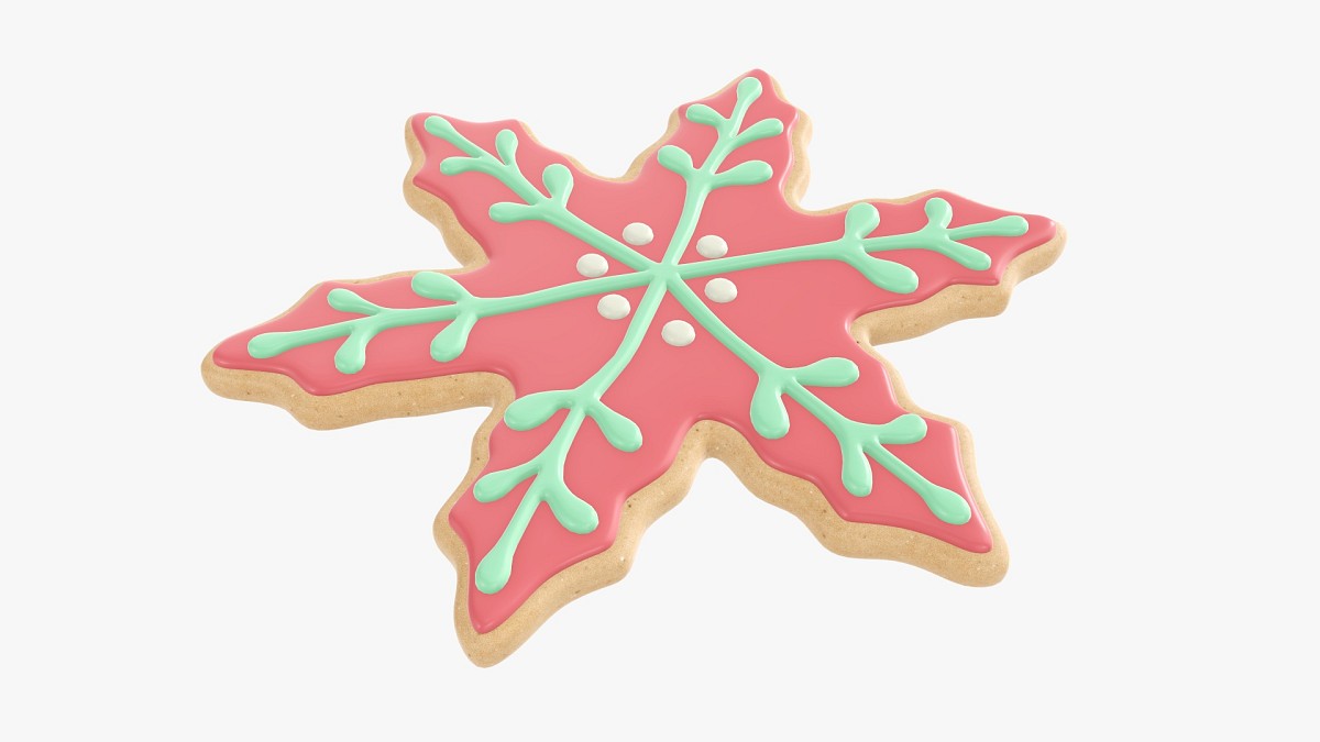 Christmas cookie snowflake